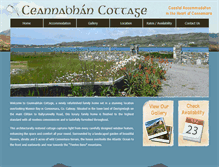 Tablet Screenshot of connemaracoastalcottage.com